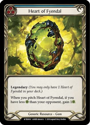 Heart of Fyendal (WTR000) Unlimited Edition Rainbow Foil