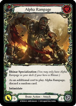 Alpha Rampage (WTR006) Unlimited Edition Rainbow Foil
