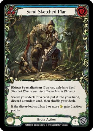 Sand Sketched Plan (WTR009) 1st Edition Rainbow Foil