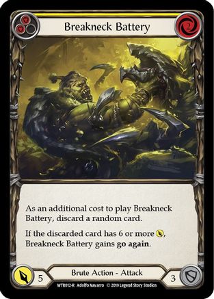 Breakneck Battery (Yellow) (WTR012) 1st Edition