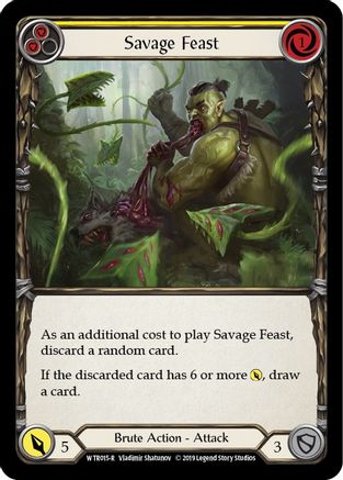 Savage Feast (Yellow) (WTR015) 1st Edition