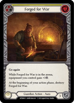 Forged for War (WTR046) 1st Edition Rainbow Foil