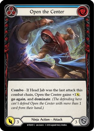 Open the Center (Blue) (WTR097) Unlimited Edition Rainbow Foil