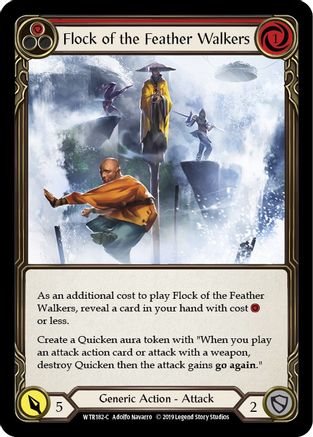 Flock of the Feather Walkers (Red) (WTR182) Unlimited Edition Rainbow Foil