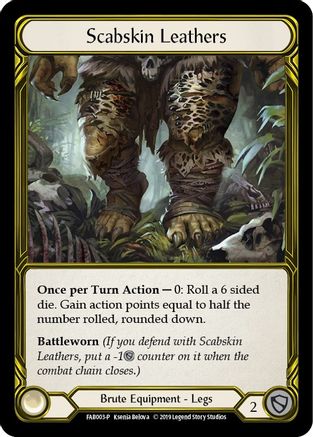 Scabskin Leathers (Golden) - FAB003 (FAB003) 1st Edition Cold Foil