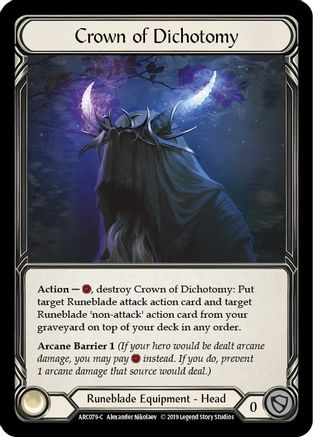Crown of Dichotomy (ARC079) 1st Edition Cold Foil