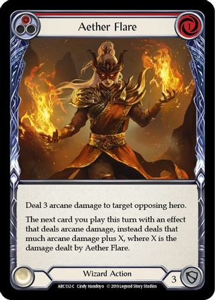 Aether Flare (Red) (ARC132) Unlimited Edition Rainbow Foil