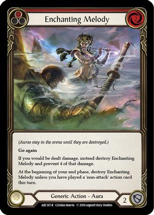 Enchanting Melody (Red) (ARC167) 1st Edition Rainbow Foil