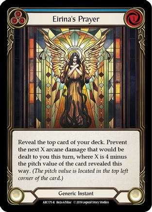 Eirina's Prayer (Blue) (ARC175) 1st Edition Rainbow Foil
