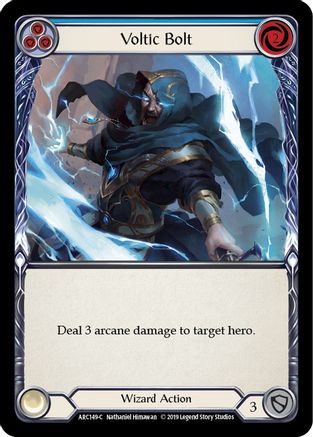 Voltic Bolt (Blue) (ARC149) Unlimited Edition Rainbow Foil