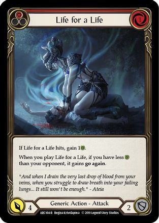 Life for a Life (Red) (ARC164) 1st Edition