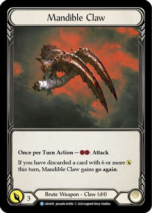 Mandible Claw (Reverse) (CRU005) Unlimited Edition
