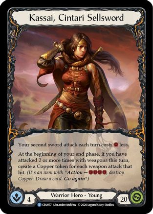 Kassai, Cintari Sellsword (CRU077) Unlimited Edition Rainbow Foil