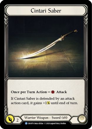 Cintari Saber (CRU079) Unlimited Edition Rainbow Foil