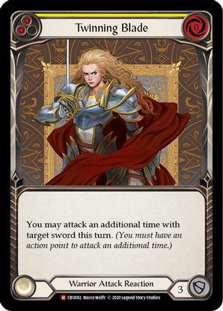 Twinning Blade (CRU082) Unlimited Edition Rainbow Foil