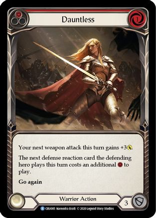 Dauntless (Red) (CRU085) 1st Edition Rainbow Foil