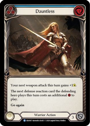Dauntless (Blue) (CRU087) Unlimited Edition Rainbow Foil
