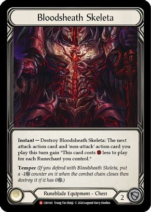 Bloodsheath Skeleta (CRU141) Unlimited Edition Rainbow Foil