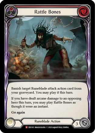 Rattle Bones (CRU143) 1st Edition Rainbow Foil