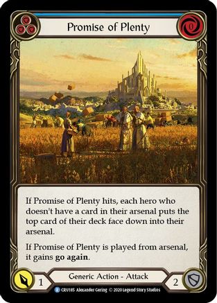Promise of Plenty (Blue) (CRU185) Unlimited Edition