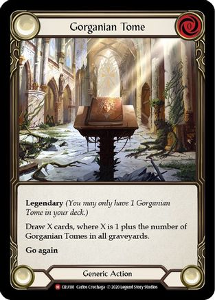 Gorganian Tome (CRU181) 1st Edition Rainbow Foil