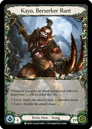 Kayo, Berserker Runt - HER025 (HER025) Cold Foil