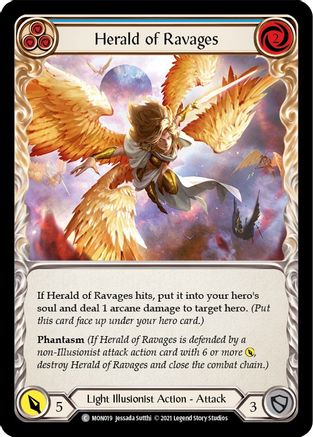 Herald of Ravages (Blue) (MON019) Unlimited Edition