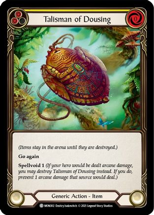 Talisman of Dousing (MON302) 1st Edition Rainbow Foil