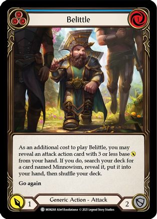 Belittle (Blue) (MON268) Unlimited Edition Rainbow Foil