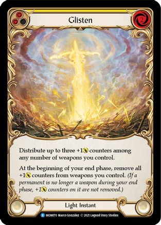 Glisten (Yellow) (MON070) Unlimited Edition Rainbow Foil
