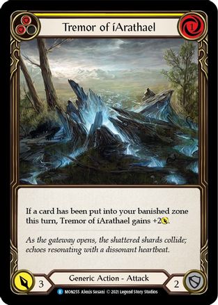 Tremor of iArathael (Yellow) (MON255) 1st Edition Rainbow Foil