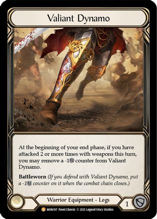 Valiant Dynamo (MON107) Unlimited Edition Rainbow Foil