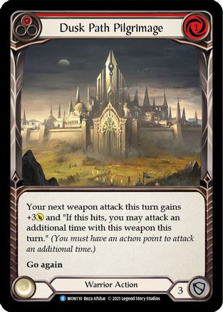Dusk Path Pilgrimage (Red) (MON110) Unlimited Edition Rainbow Foil
