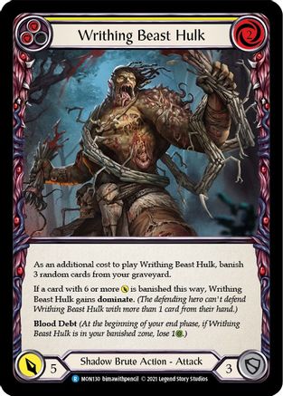 Writhing Beast Hulk (Yellow) (MON130) Unlimited Edition