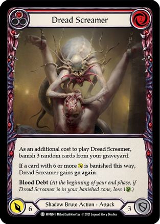 Dread Screamer (Red) (MON141) Unlimited Edition Rainbow Foil