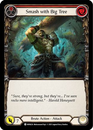 Smash with Big Tree (Red) (MON226) Unlimited Edition Rainbow Foil
