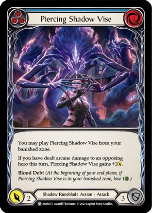 Piercing Shadow Vise (Blue) (MON173) 1st Edition