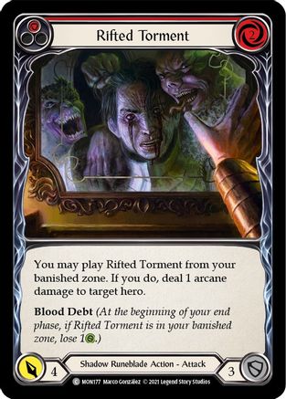 Rifted Torment (Red) (MON177) Unlimited Edition Rainbow Foil