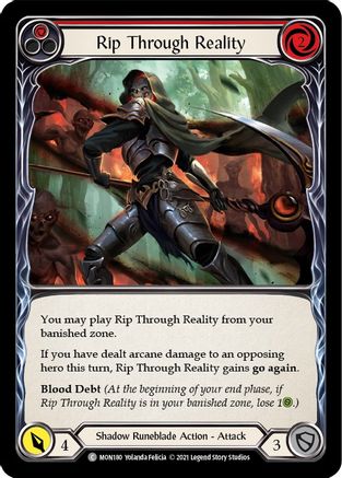Rip Through Reality (Red) (MON180) Unlimited Edition