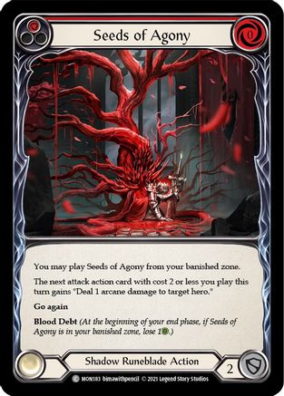 Seeds of Agony (Red) (MON183) 1st Edition