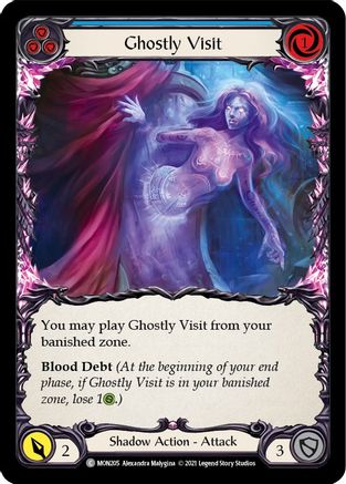 Ghostly Visit (Blue) (MON205) 1st Edition