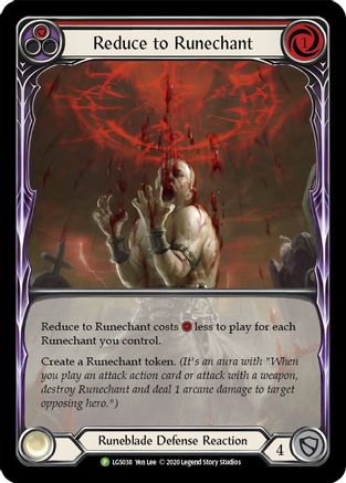 Reduce to Runechant (Red) - LGS038 (LGS038) Rainbow Foil