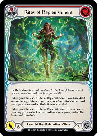 Rites of Replenishment (Red) (ELE079) Unlimited Edition Rainbow Foil