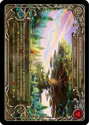 Korshem, Crossroad of Elements (ELE000) Unlimited Edition Rainbow Foil