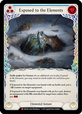 Exposed to the Elements (ELE093) 1st Edition