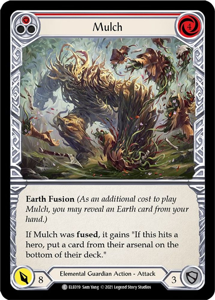 Mulch (Red) (ELE019) 1st Edition Rainbow Foil
