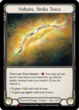 Voltaire, Strike Twice (ELE034) 1st Edition Cold Foil