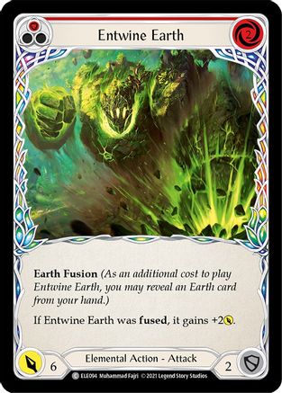 Entwine Earth (Red) (ELE094) 1st Edition Rainbow Foil