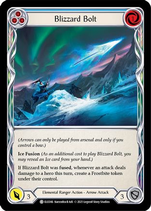 Blizzard Bolt (Blue) (ELE046) 1st Edition Rainbow Foil