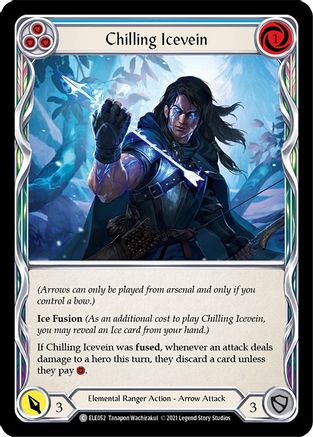 Chilling Icevein (Blue) (ELE052) Unlimited Edition Rainbow Foil